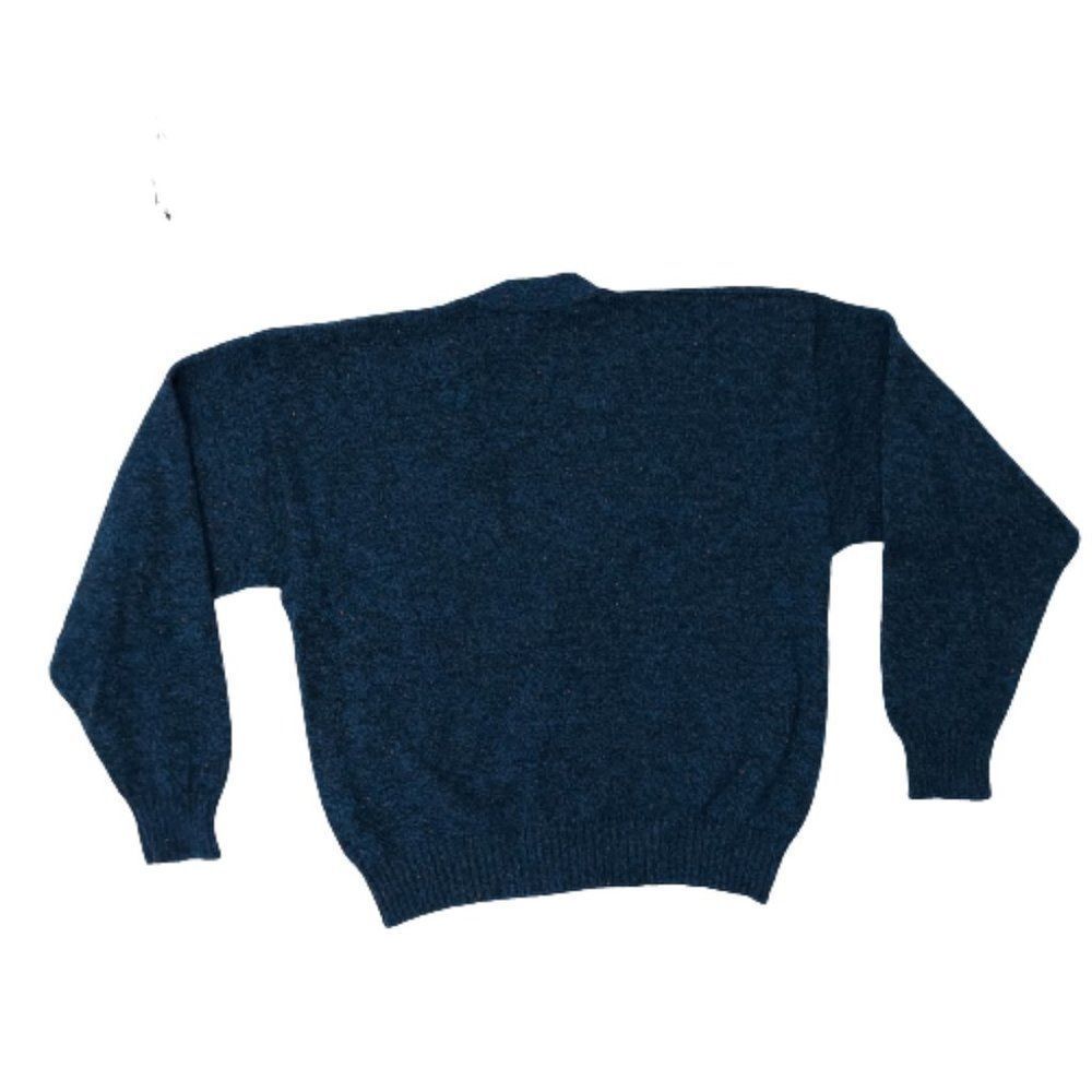 Vintage 1980s 1990s Jantzen Cardigan sweater, Unisex, Blue, L - Picture 14 of 16